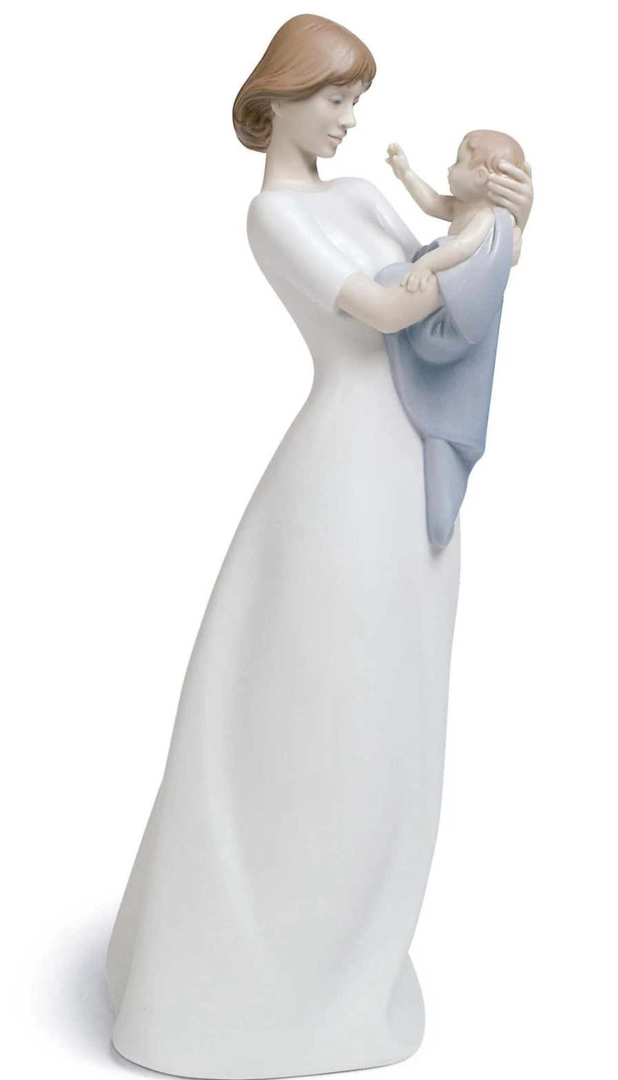Lladró Mother's Treasure Porcelain Figurine - Elegant Collectible Art Piece