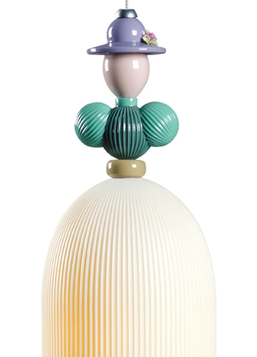 Lladró Mademoiselle Beatrice Crystal Ceiling Lamp for Elegant Home Lighting