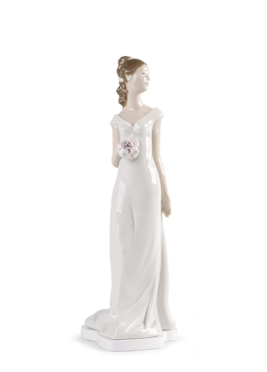 Lladró Soulmates Bride I Porcelain Figurine - Elegant Wedding Sculpture